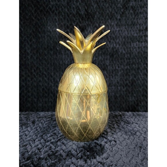Pineapple Co. Brass Pineapple Tumbler – Made in India - Picture 3 of 9
